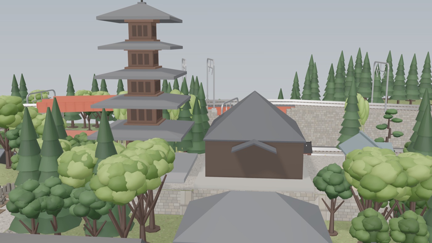 五重塔のある寺